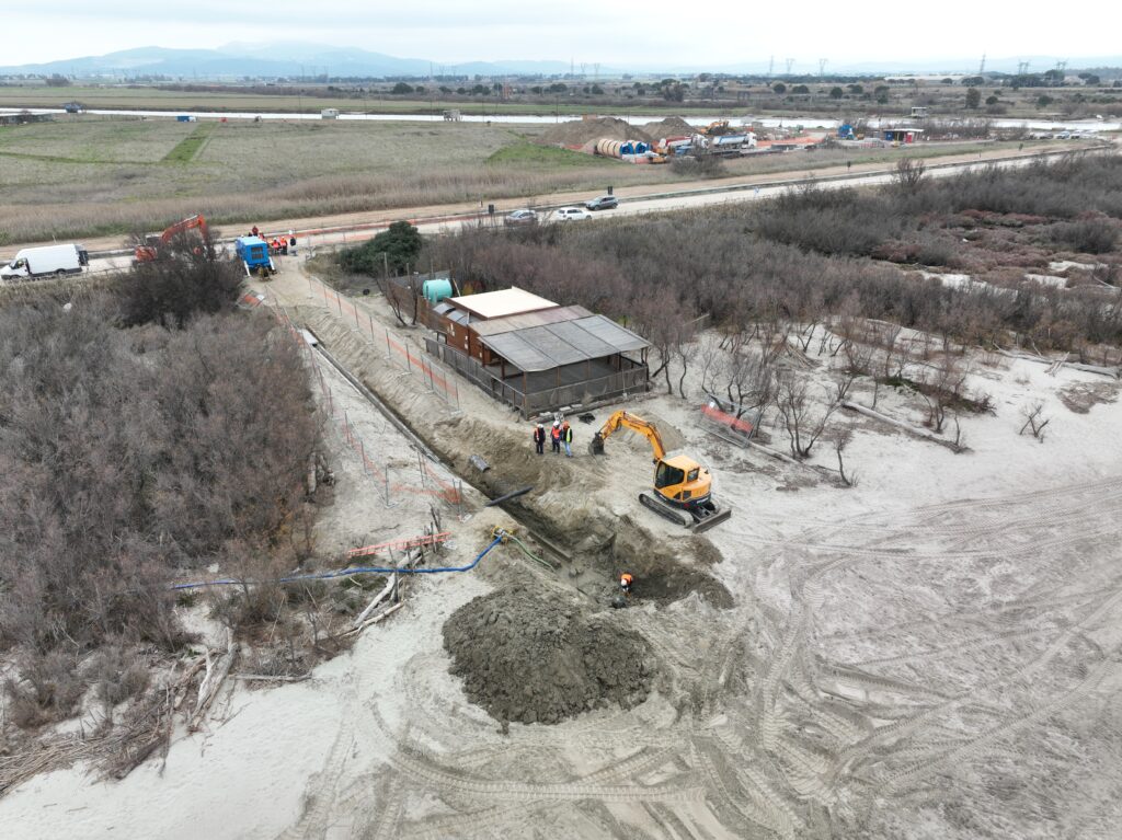 Terna Prysmian - Piombino - Attività di realizzazione Buca Giunti Terra-Mare